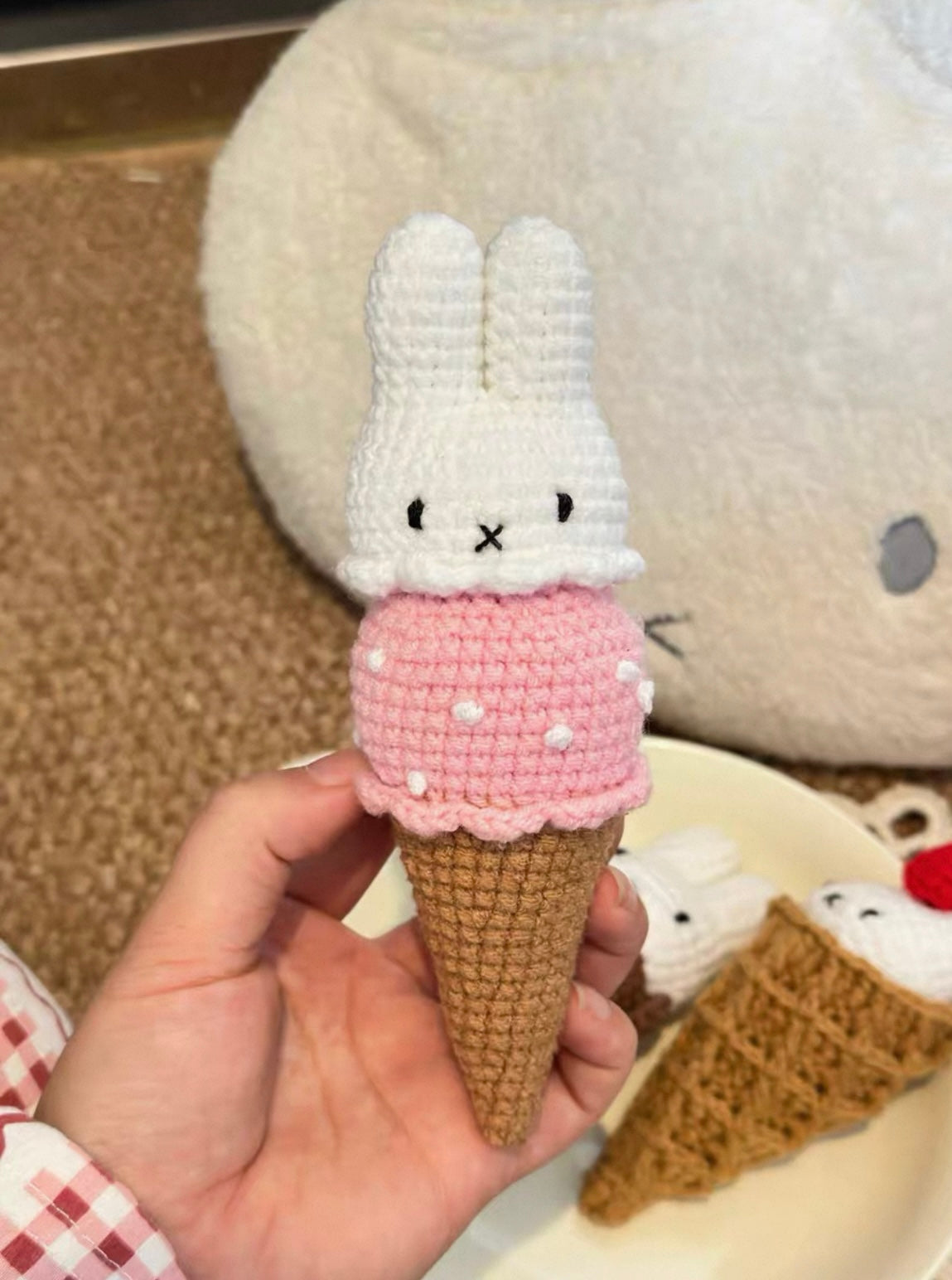 Crochet ice cream Miffy