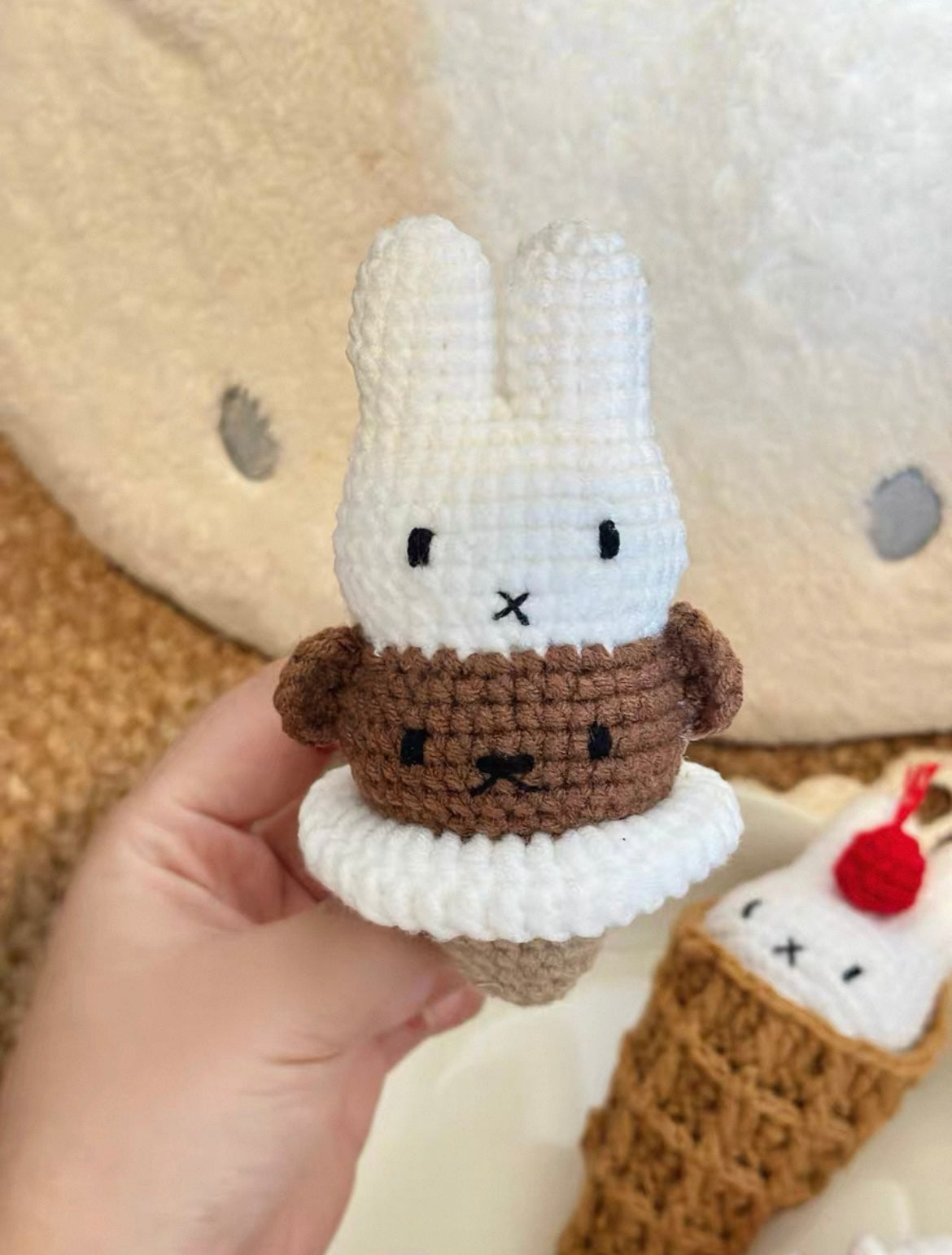 Crochet ice cream Miffy