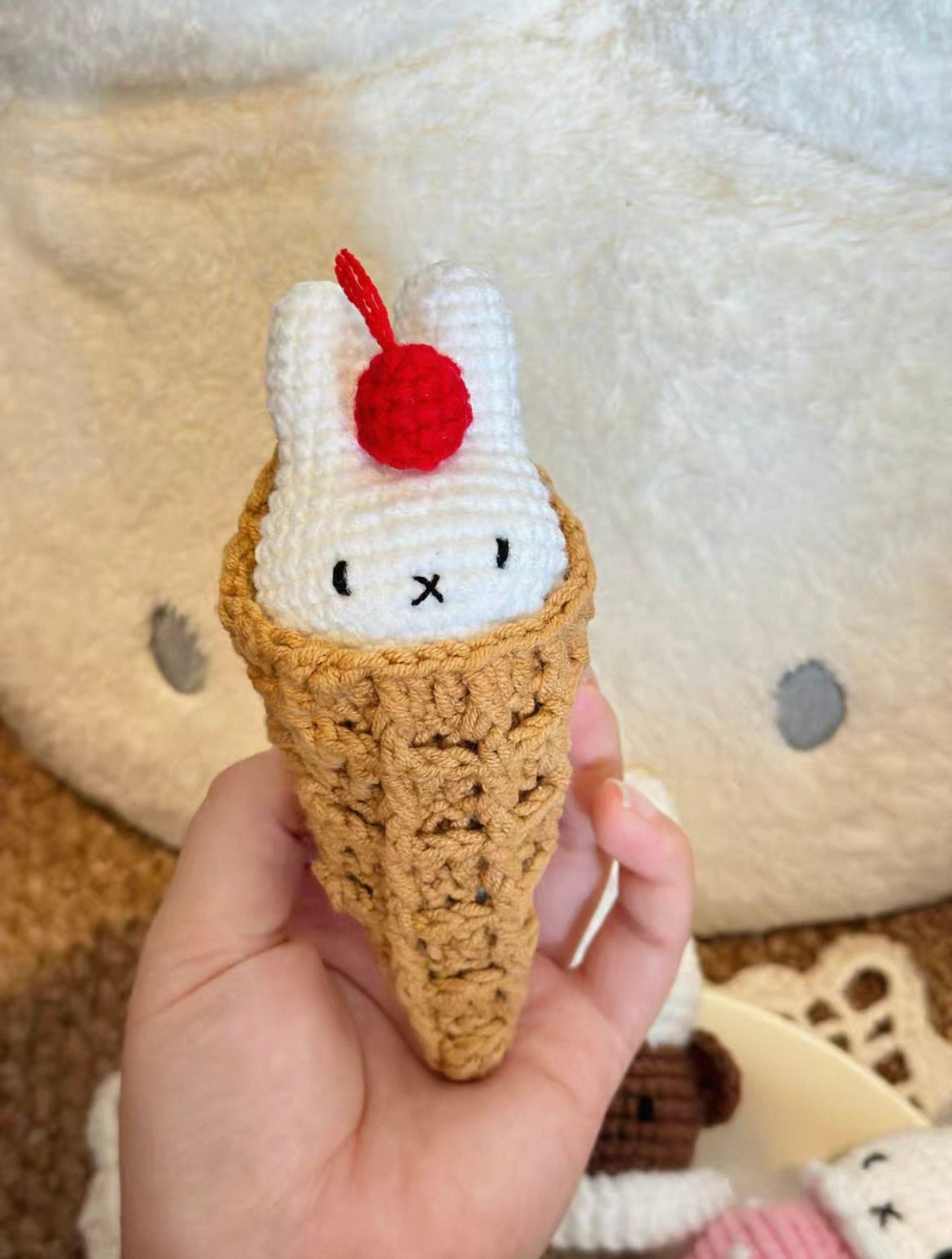Crochet ice cream Miffy
