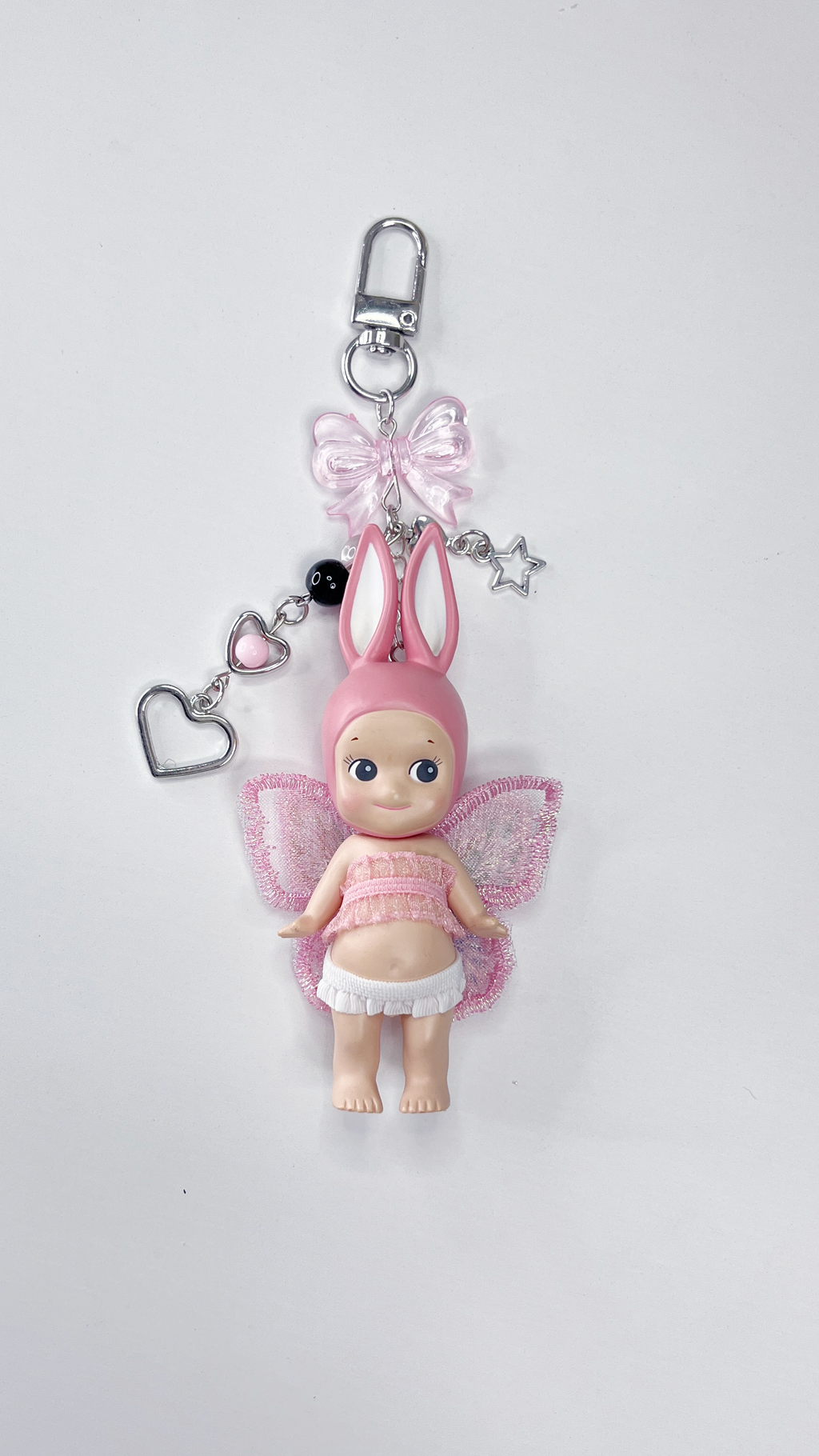 Pink Rabbit Vintage Sonny Angel Keychain