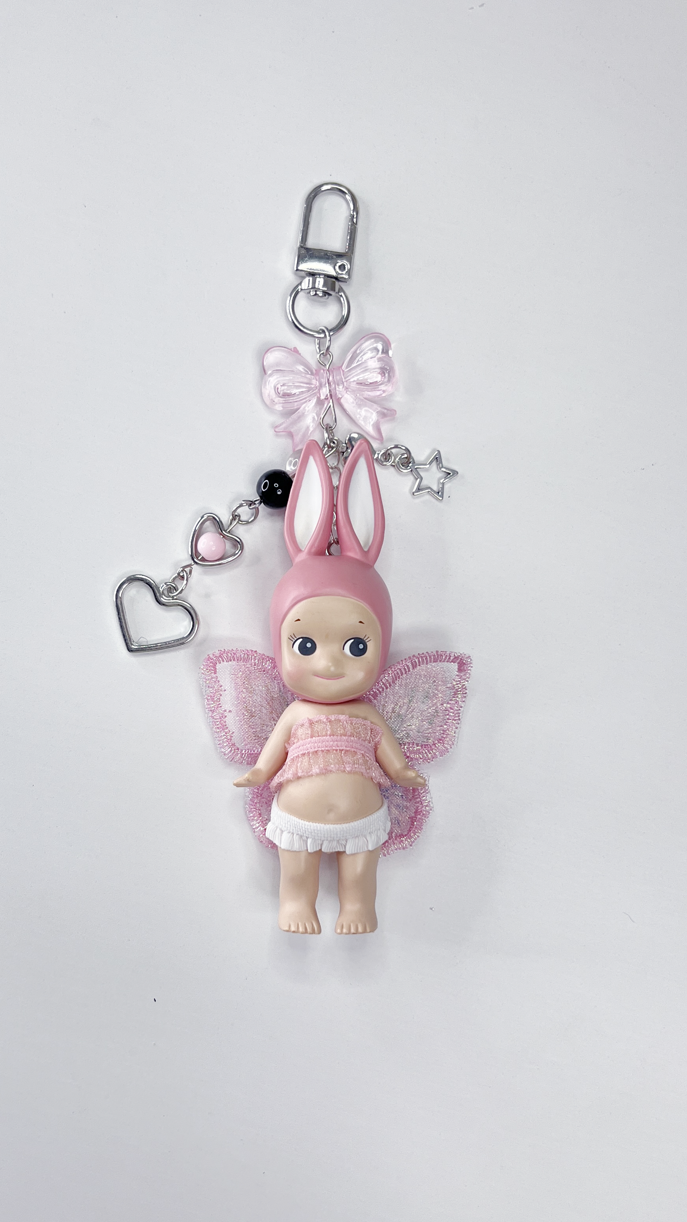 Pink Rabbit Vintage Sonny Angel Keychain