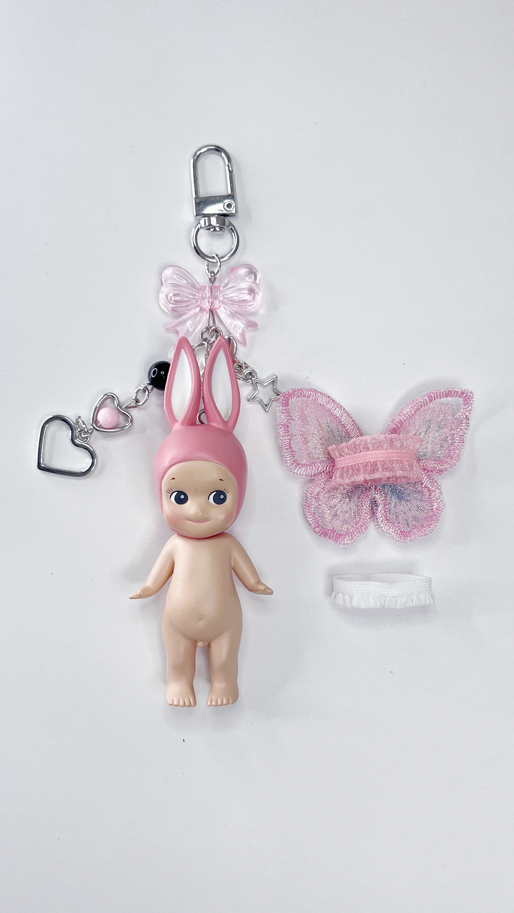 Pink Rabbit Vintage Sonny Angel Keychain