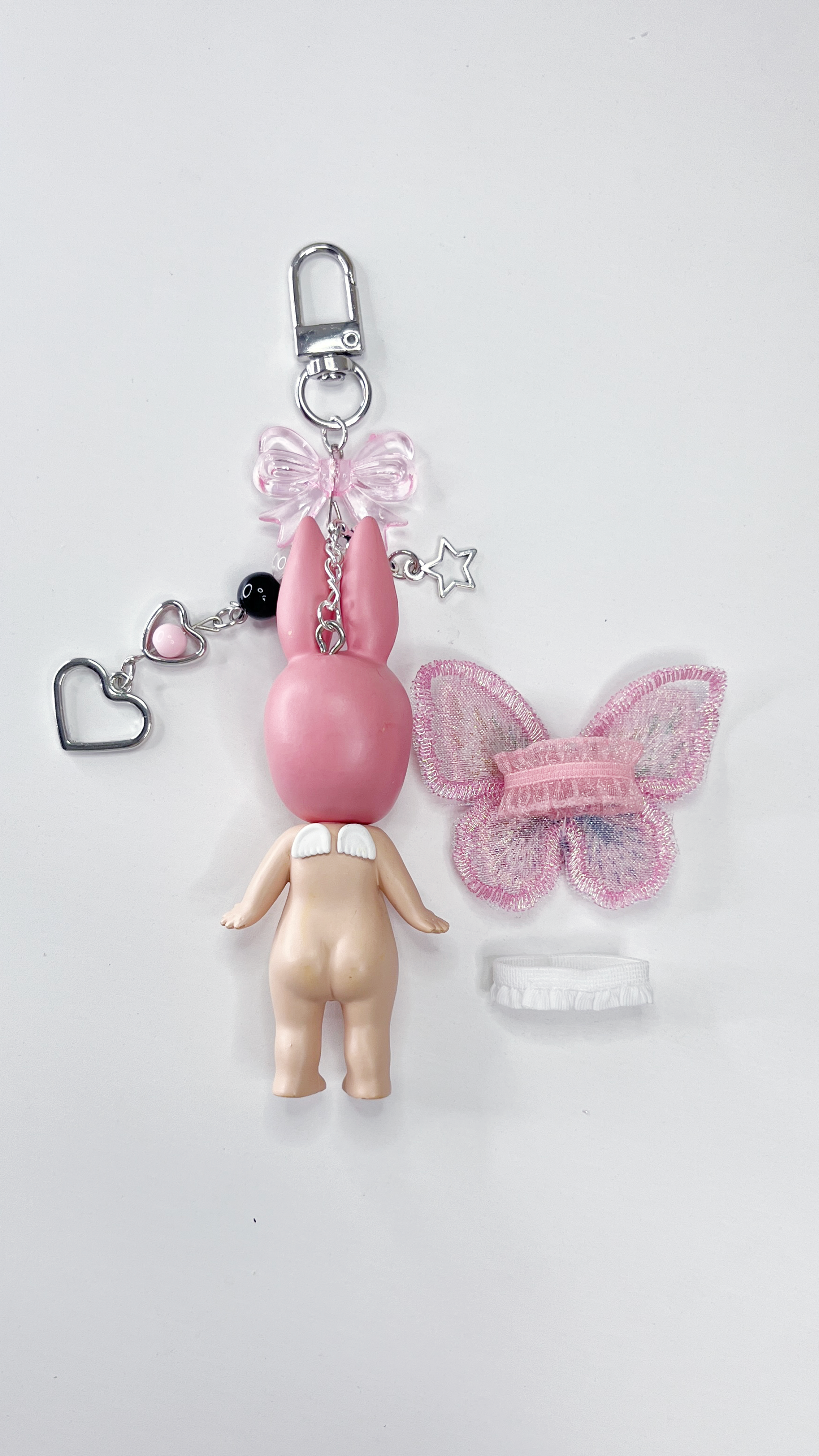 Pink Rabbit Vintage Sonny Angel Keychain